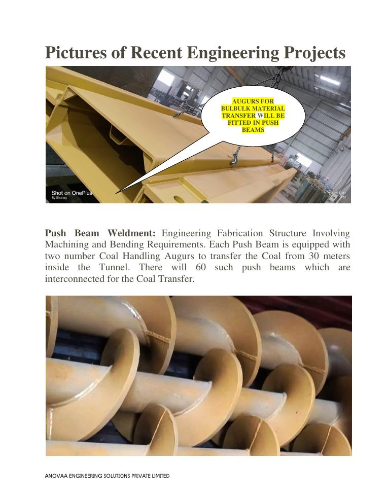 Push Beam Weldment